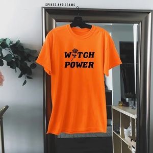 Witch Power Tee - Safety Orange (Halloween Tee)